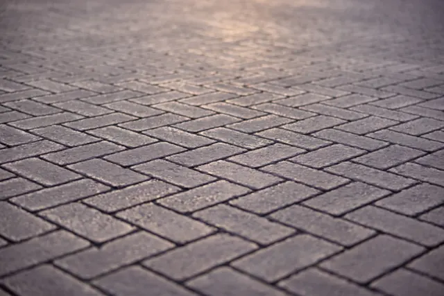 Herringbone concrete pavers