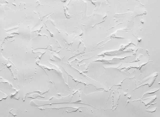 White plaster finish on a wall